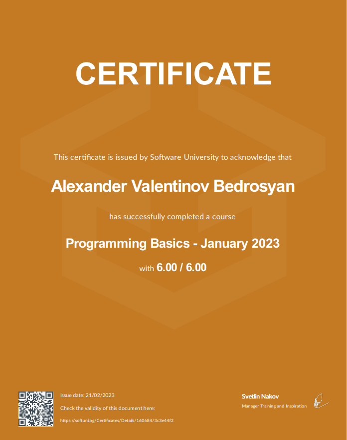 GitHub - AlexanderBedrosyan/Programming-Basics-with-Python: Solutions ...