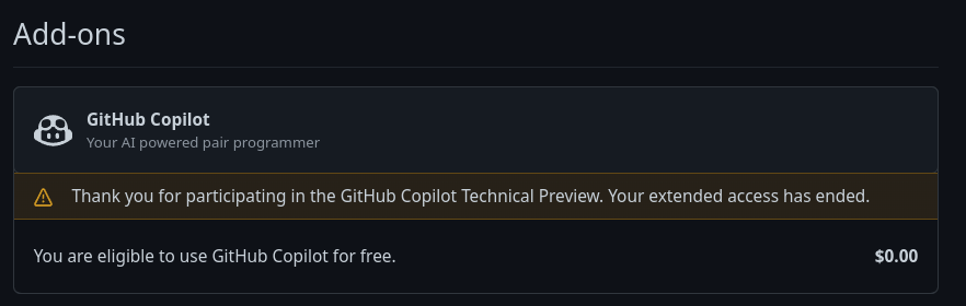 Can't buy or use copilot anymore · community · Discussion #45999 · GitHub