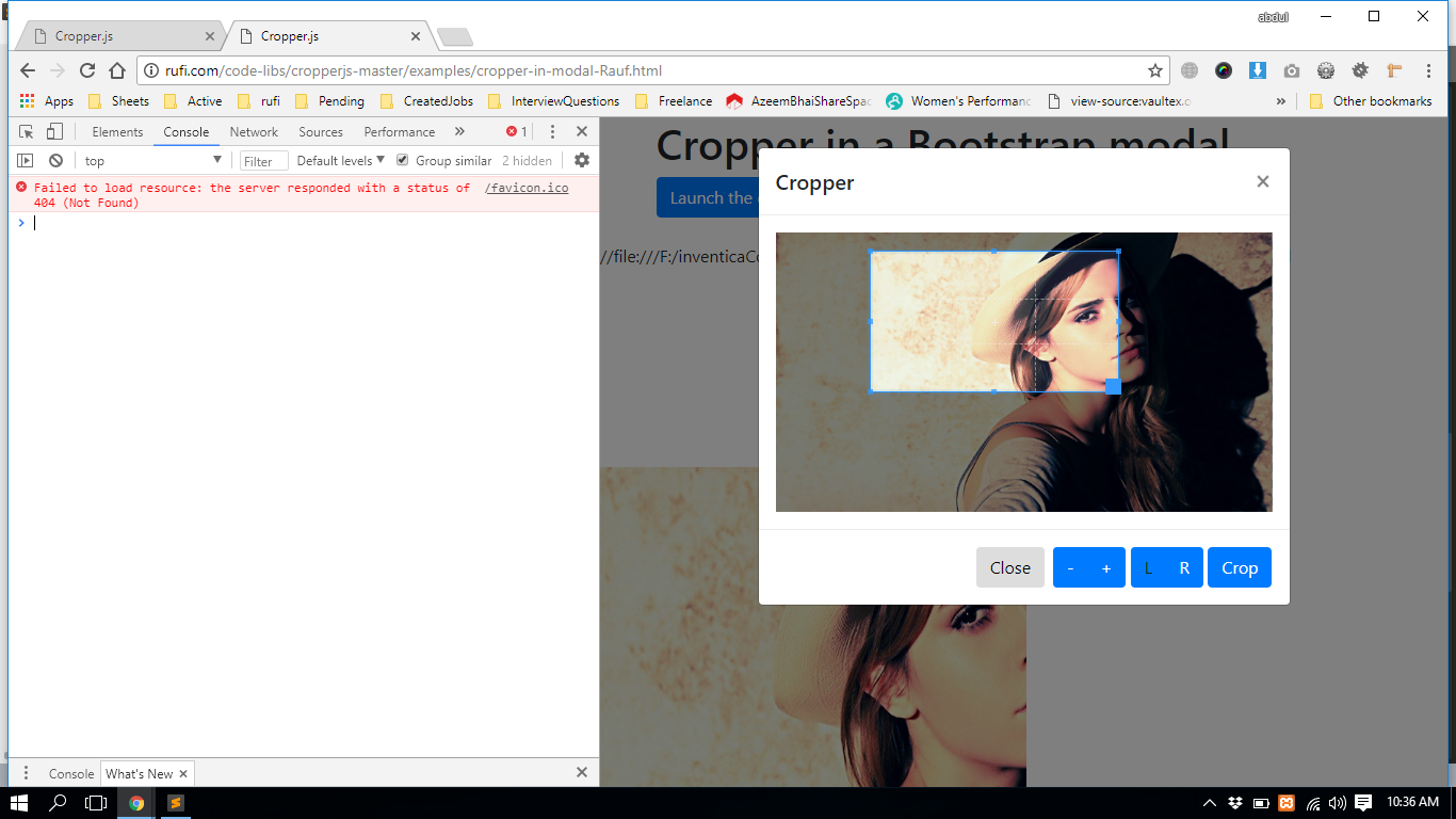 Get Cropped Image Issue 359 Fengyuanchen Cropper Github