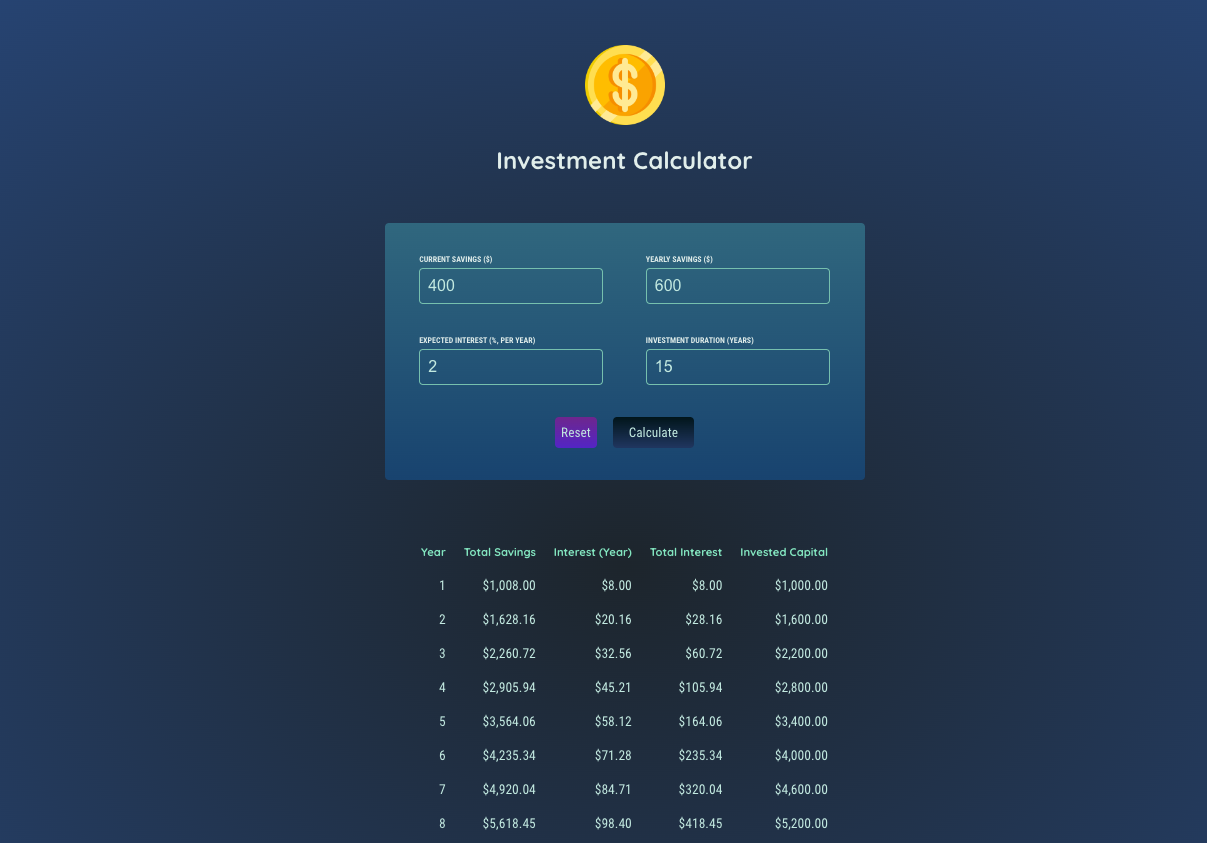 GitHub KyEBell Investment Calculator Investment Calculator Built In financial-calculator-kamu-punya-power