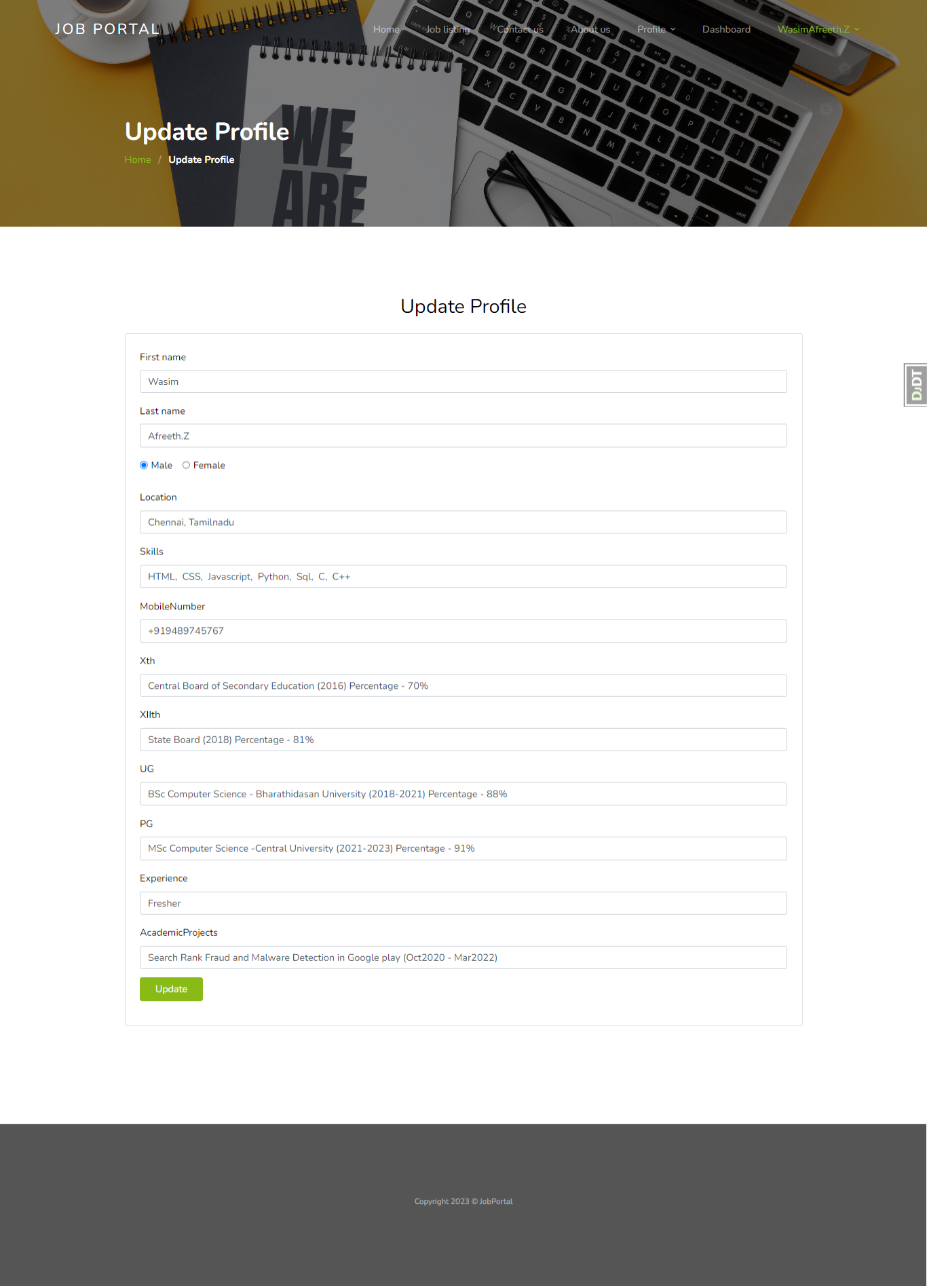 GitHub - Wasim-Afreeth-Z/Online-Job-Portal-Using-Python-Django: In this ...
