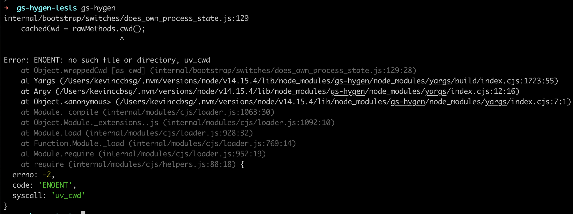 [Bug] Cannot use command after error · Issue #12 · guidesmiths/gs-hygen ...