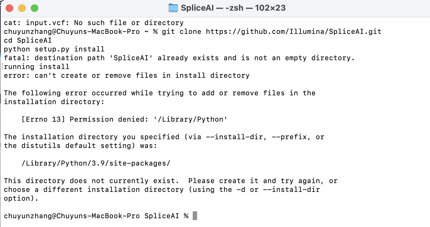 zsh: command not found: spliceai · Issue #116 · Illumina/SpliceAI · GitHub