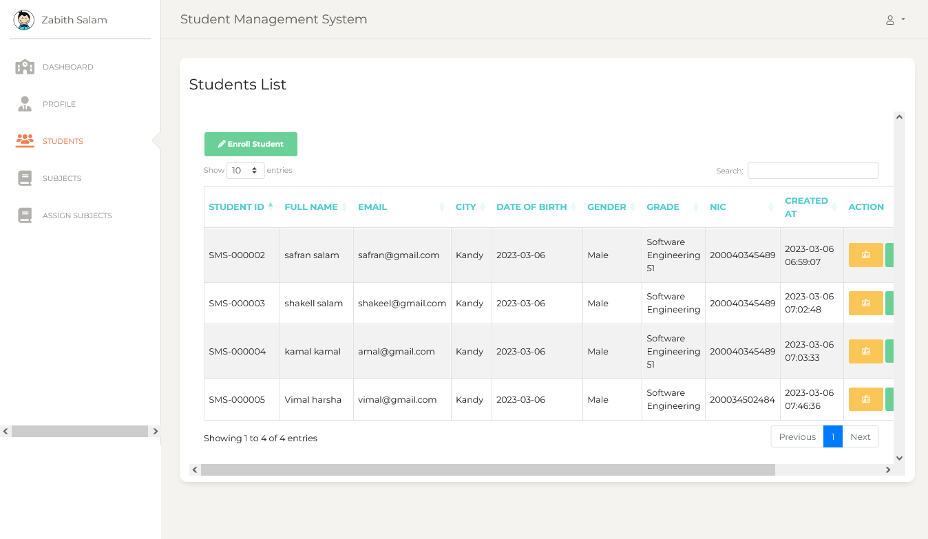 GitHub - ZabithSalam/StudentManagementSystem: This is a Laravel project