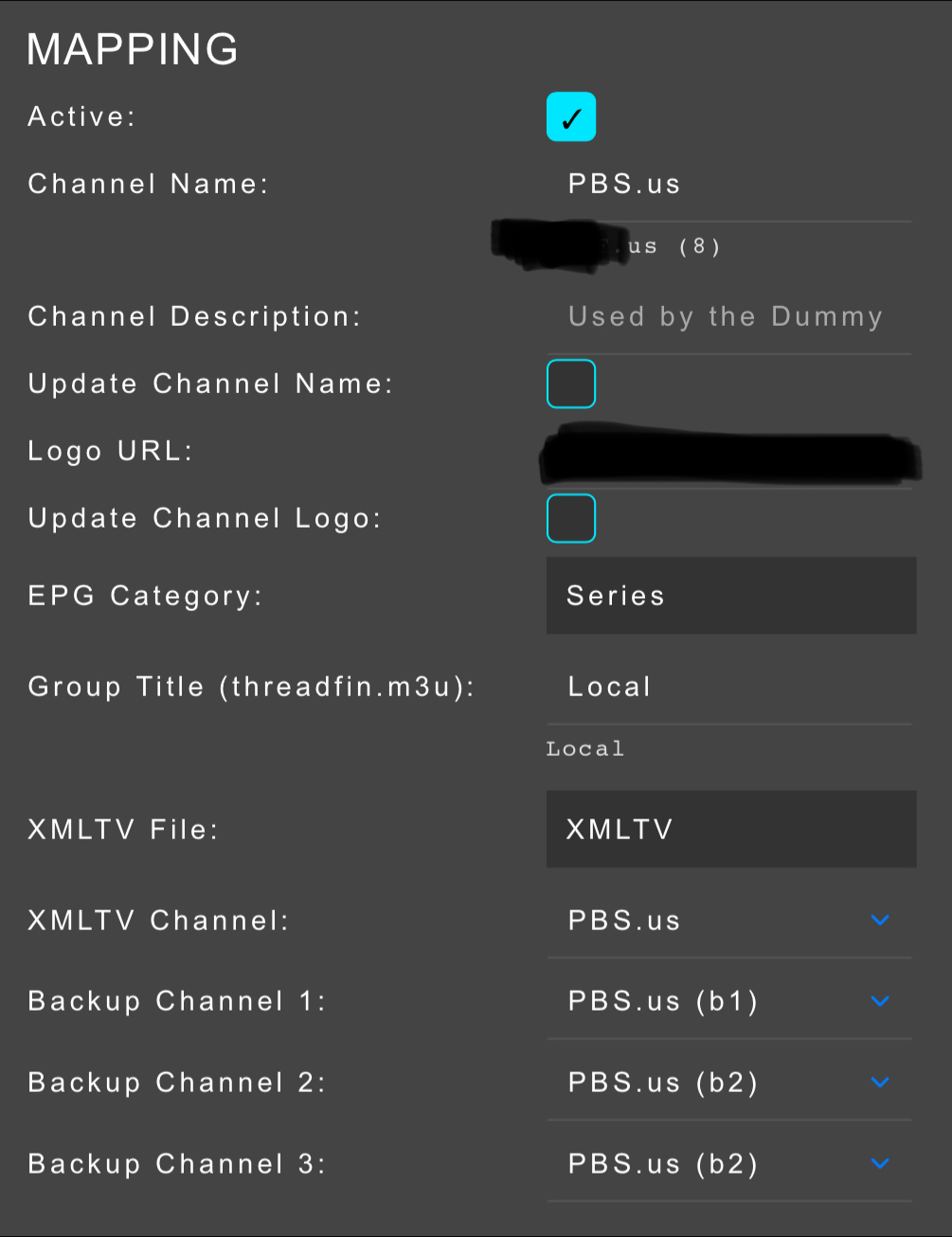 Backup channels no longer working · Issue 116 · Threadfin/Threadfin