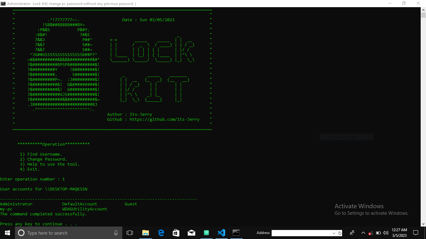 GitHub - dipanshu0104/Lock-Kit: Change windows password without ...