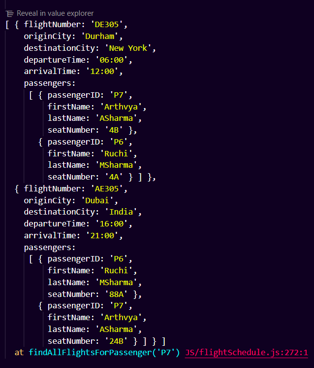 JavaScript Exercise JavaScript Flight Schedule · akashcoded mern