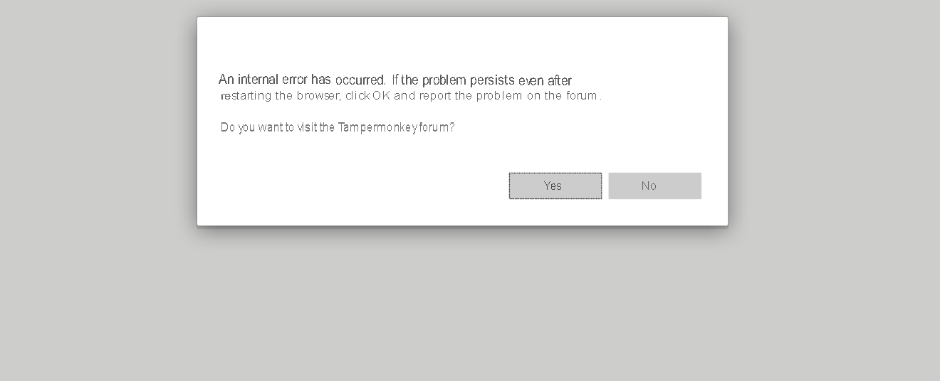 Tampermonkey takes a very long time to load, after which it issues an