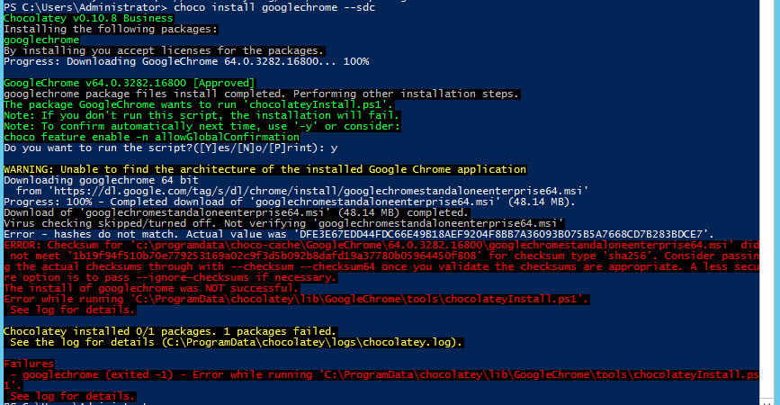 (GoogleChrome) Unable to install latest version · Issue #962 ...