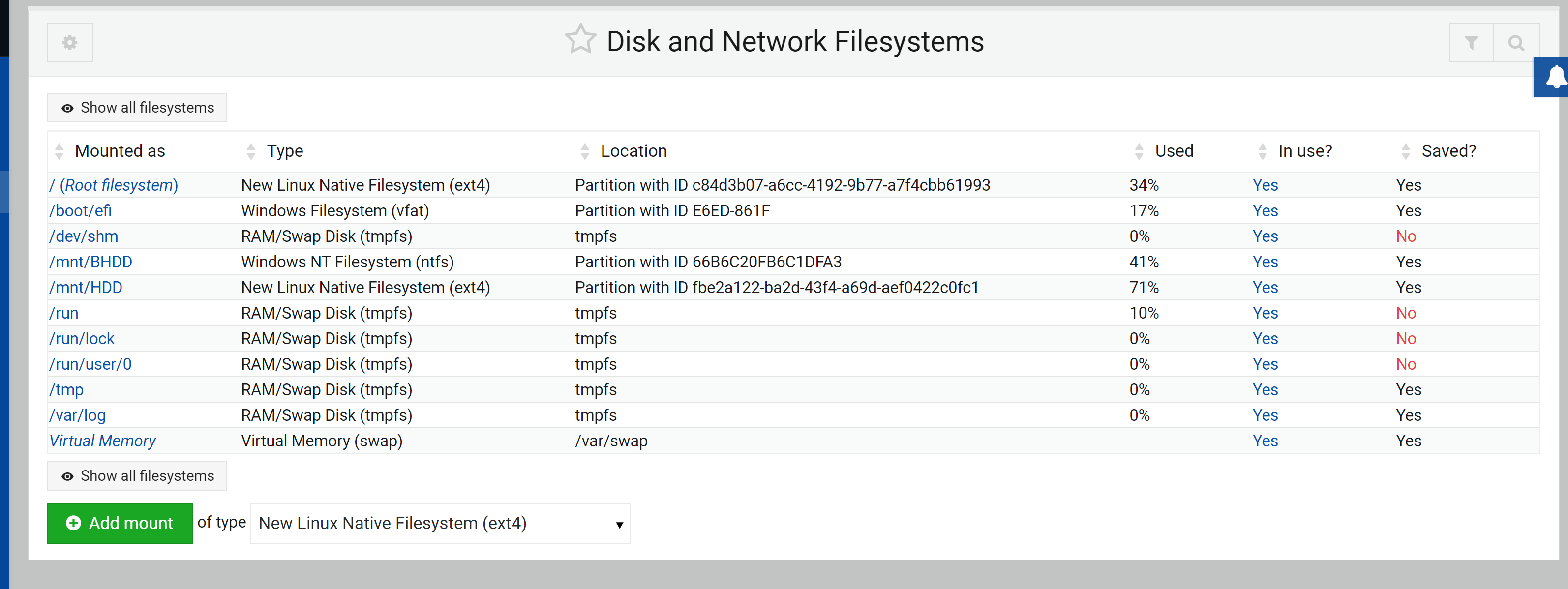 Dashboard missing disk · Issue #1936 · webmin/webmin · GitHub