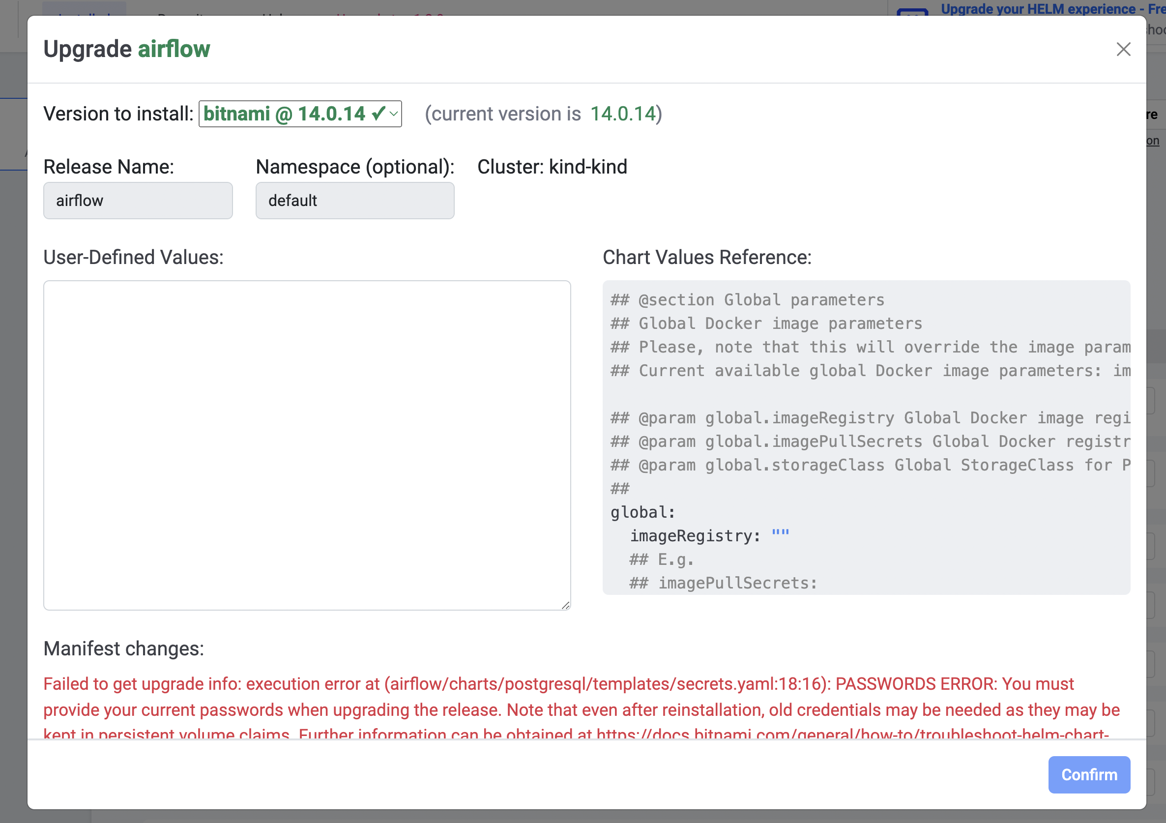 UI - General - Upgrade modal · Issue #258 · komodorio/helm-dashboard ...