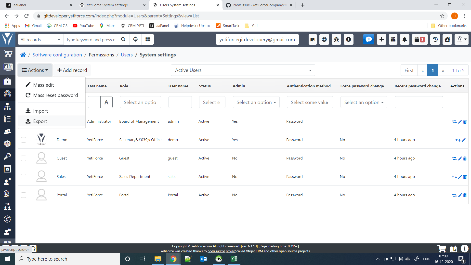 [bug] Incorrect request Error while Export Users · Issue #13927 ...