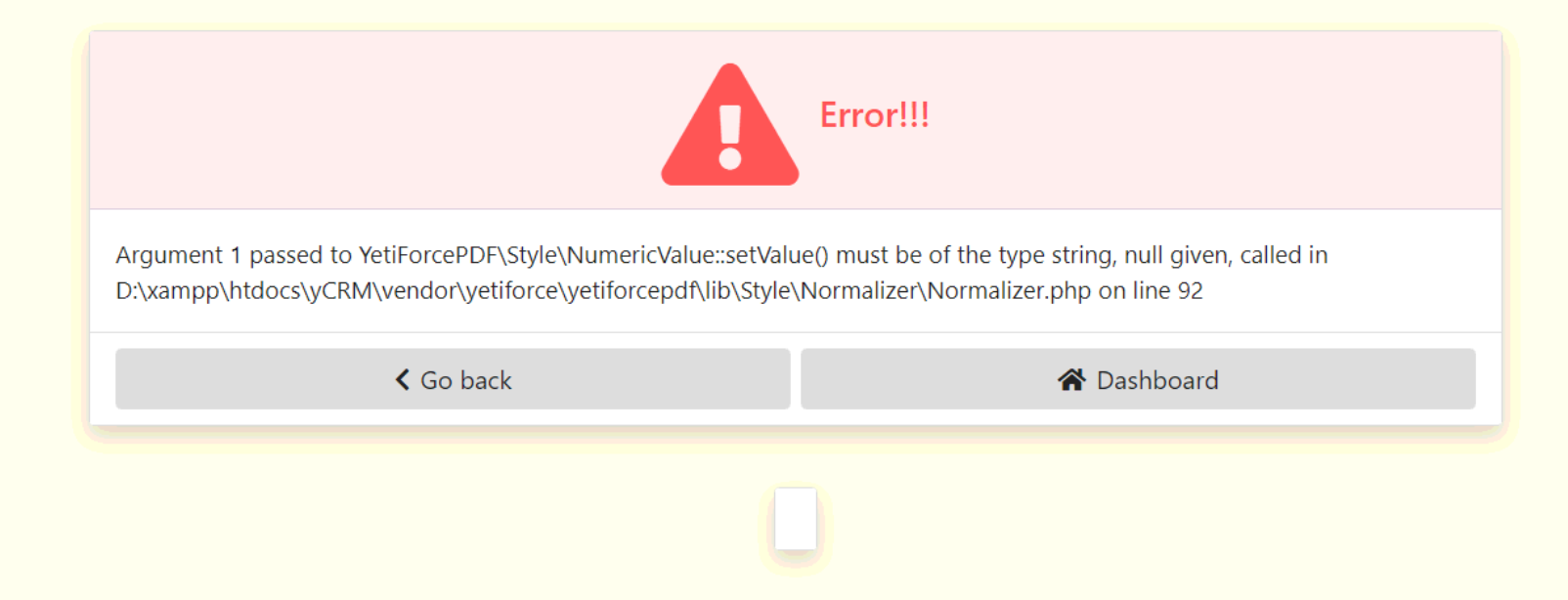 [bug] PDF Generation throws Error for Quote · Issue 14704