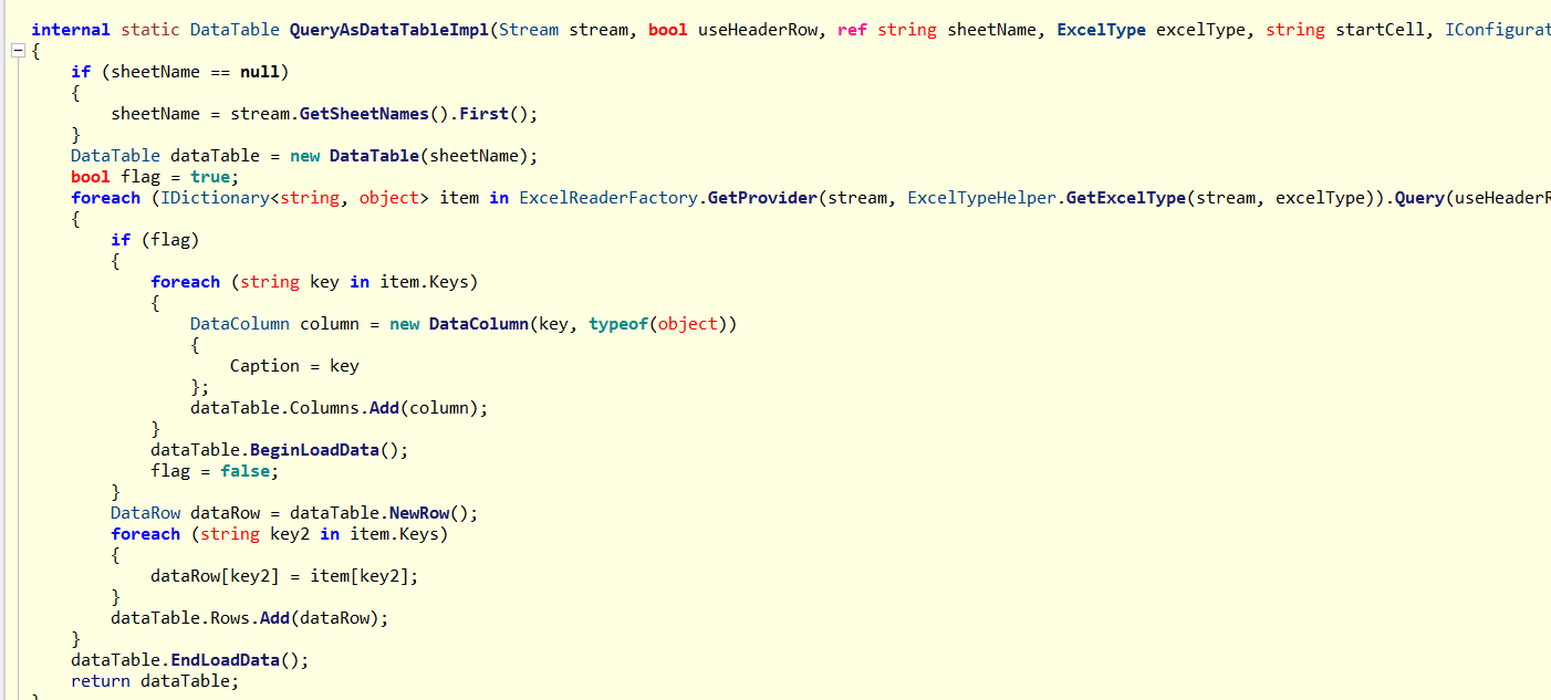 Csv not support QueryAsDataTable · Issue #279 · mini-software/MiniExcel ...