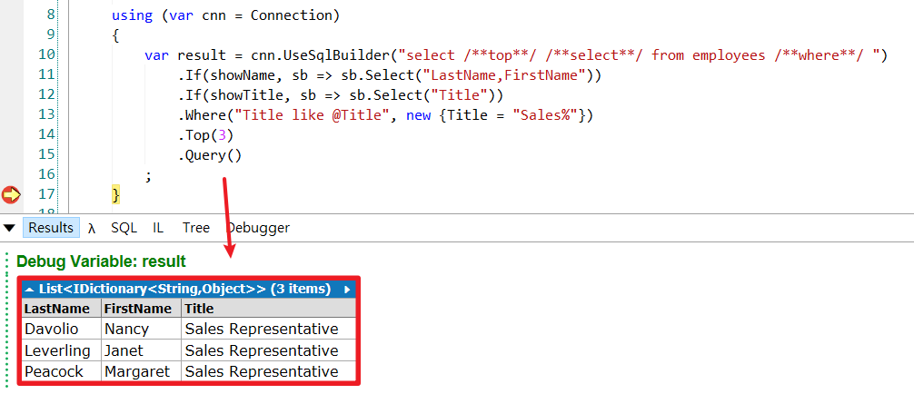 Simple new idea demo for SqlBuilder · Issue #1350 · DapperLib/Dapper ...