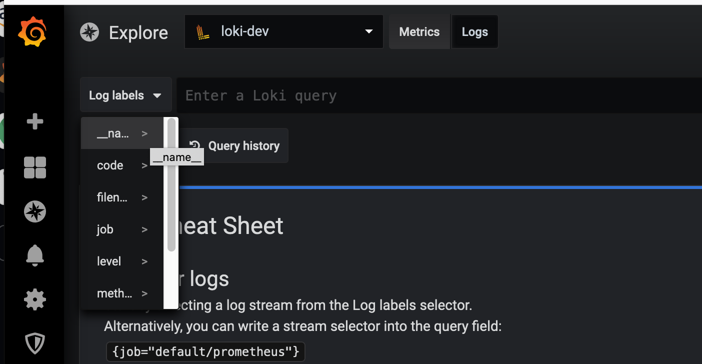 grafana explore log-labels dropdown is rendered incorrectly in firefox ...