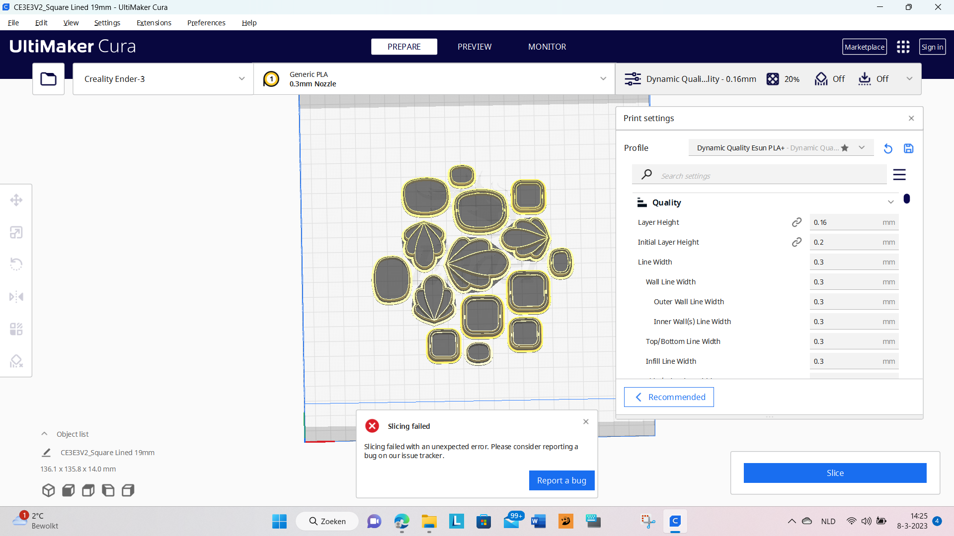 Slicing Failure · Issue #14819 · Ultimaker/Cura · GitHub
