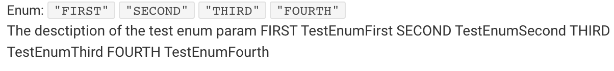 [spec generation] enum description: superfluous name&values · Issue ...