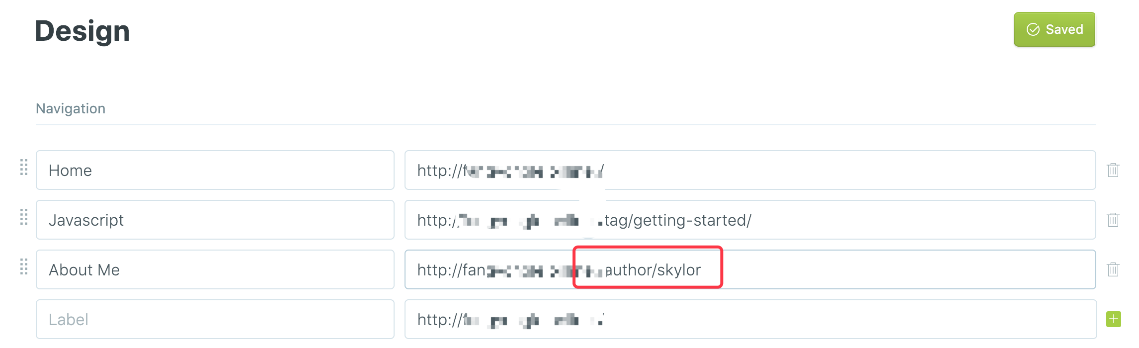 Can't save navigation link changes · Issue #8414 · TryGhost/Ghost · GitHub