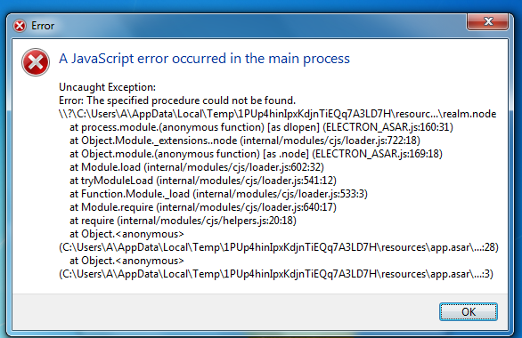 „method not found: 'boolean Images High Quality... Electron specified procedure could not be found · Issue #4162 ...