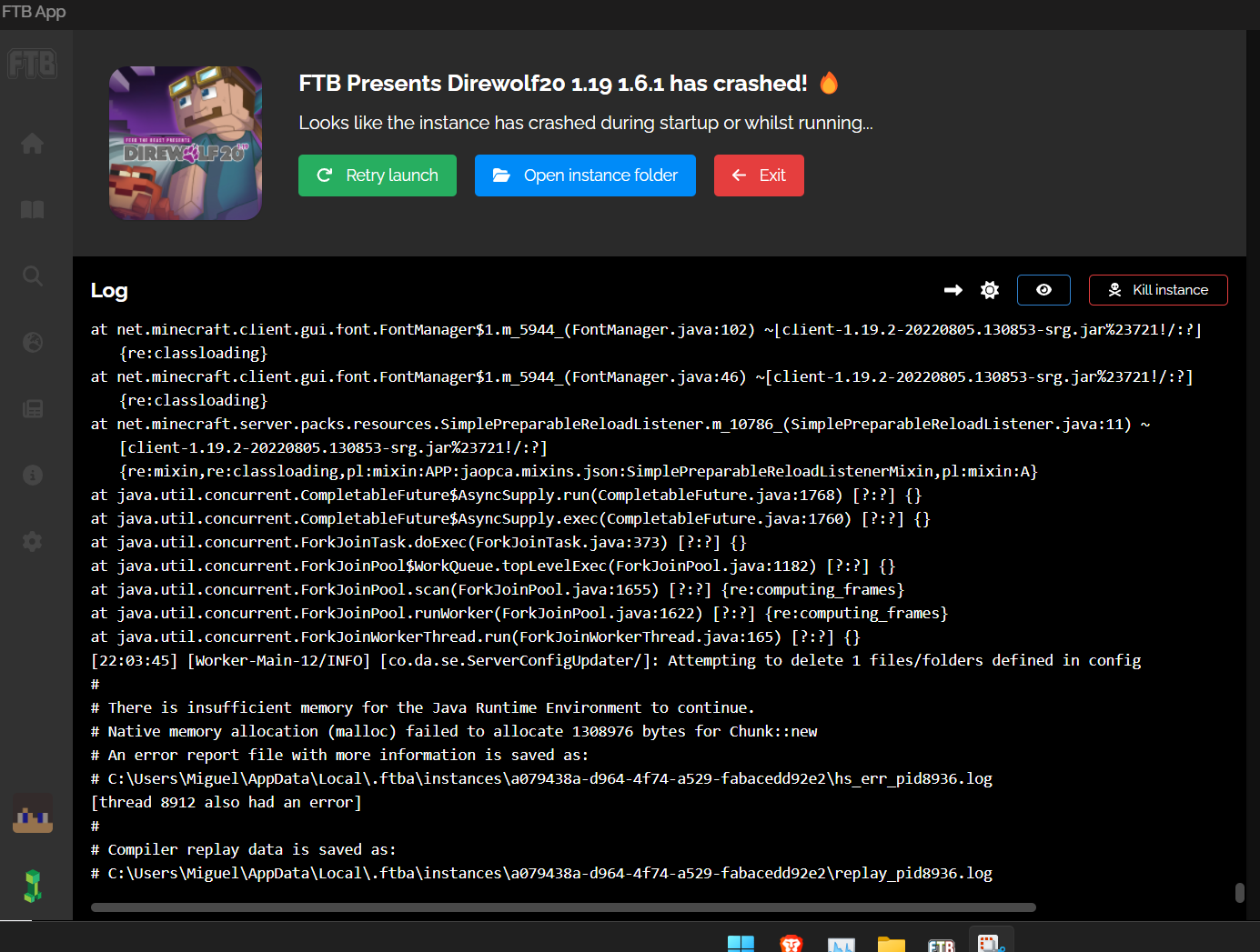 10Gb ram allocated and crash at start · Issue #2820 · FTBTeam/FTB ...