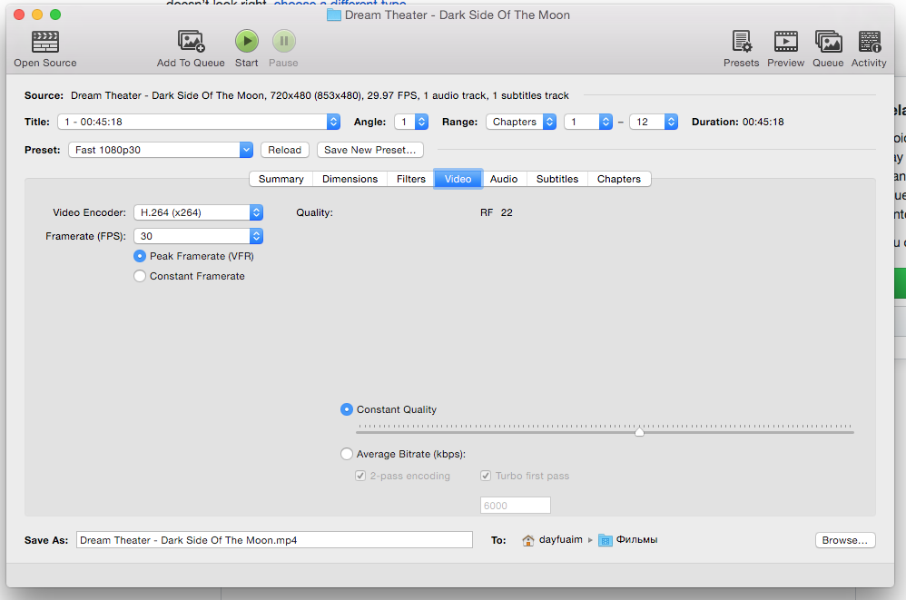 OSX "Filters", "Video" tabs GUI bug · Issue 1934 · HandBrake