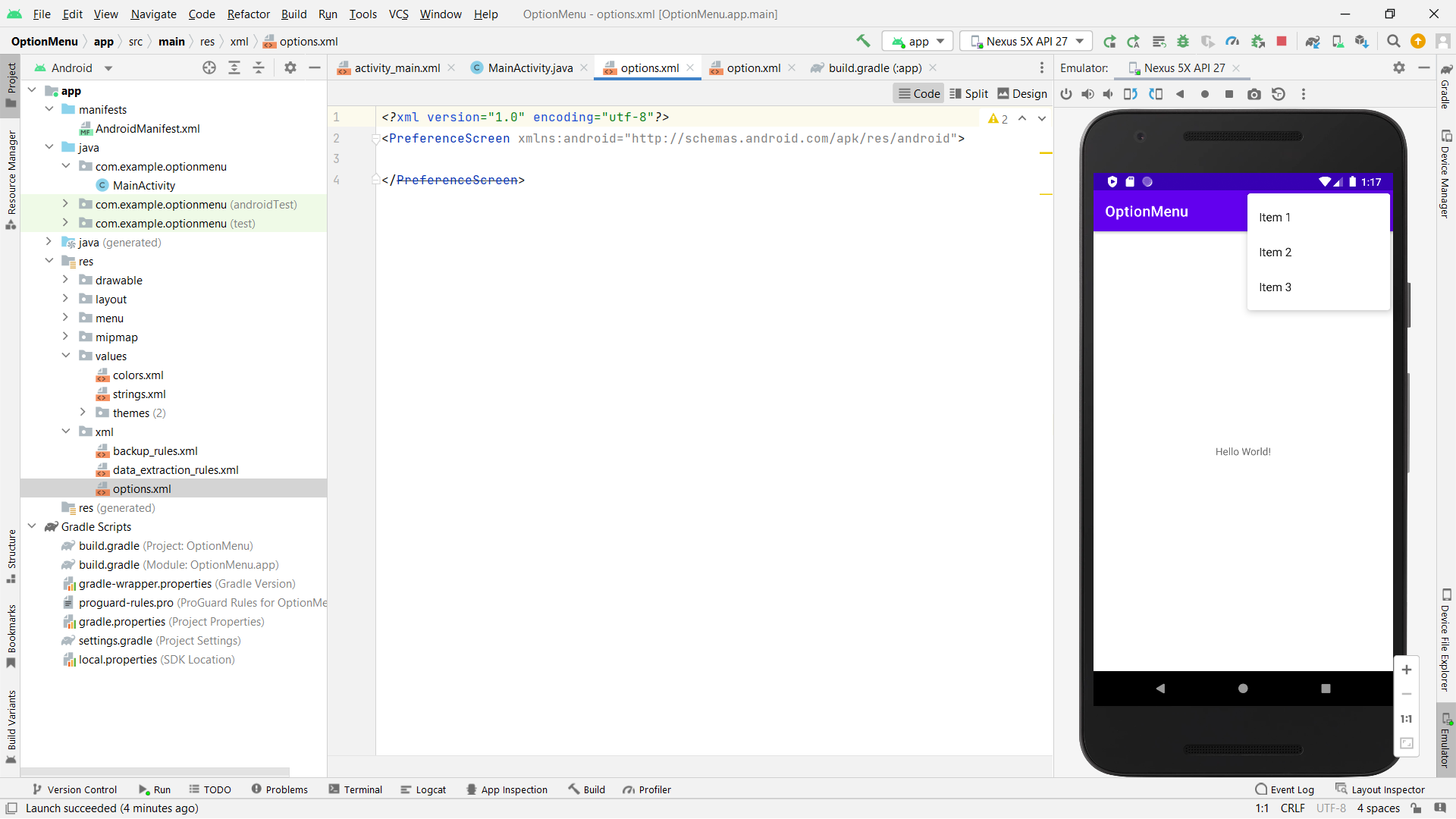 Github poojariyaa optionmenu