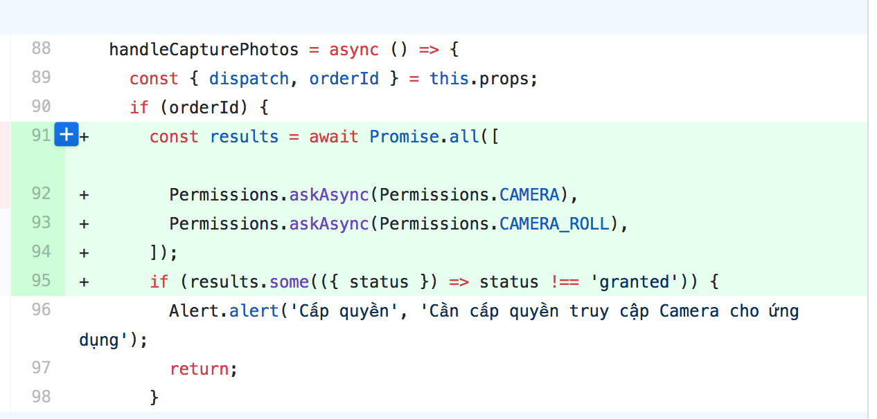 ImagePicker Promise Rejects on First Attempt Though Permission.CAMERA ...