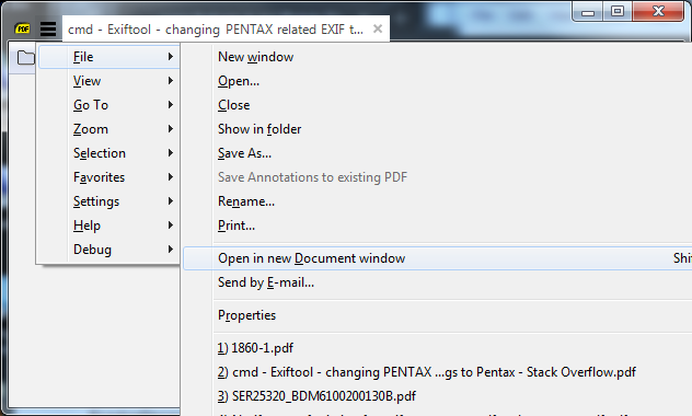 some features in gui [Delete File & Open Document in New Window ...