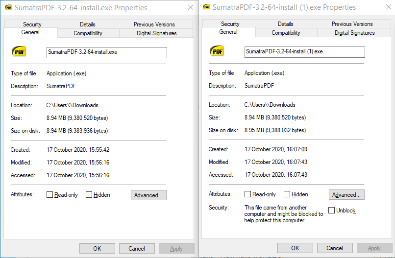 "Open File Security Warning" "Do you want to run this file?" warning
