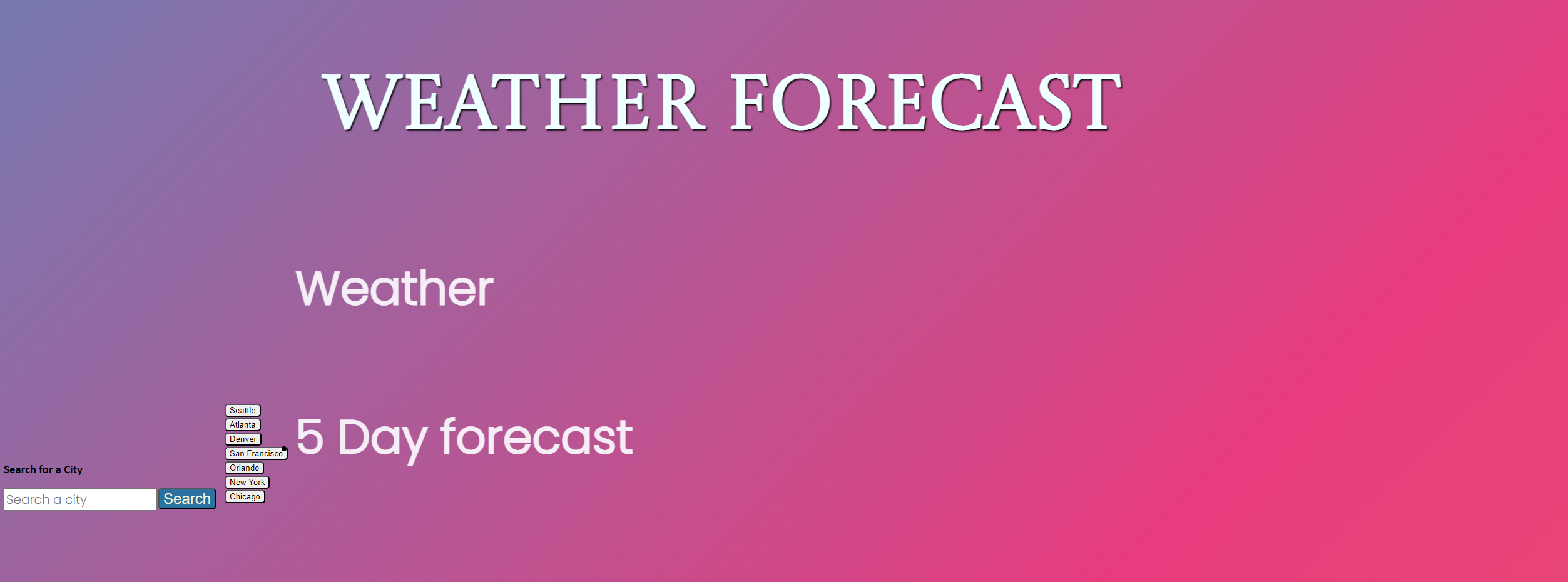 GitHub mercurybased/weatherforecast