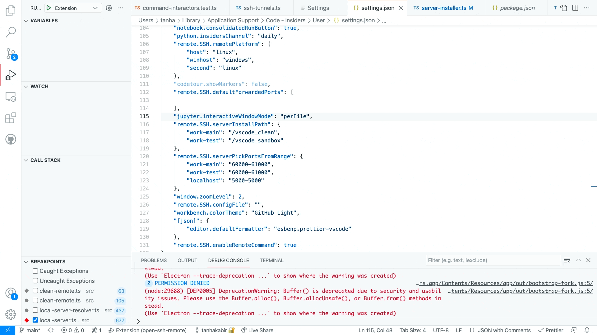 Color theme abruptly changes when editing an unrelated setting · Issue ...