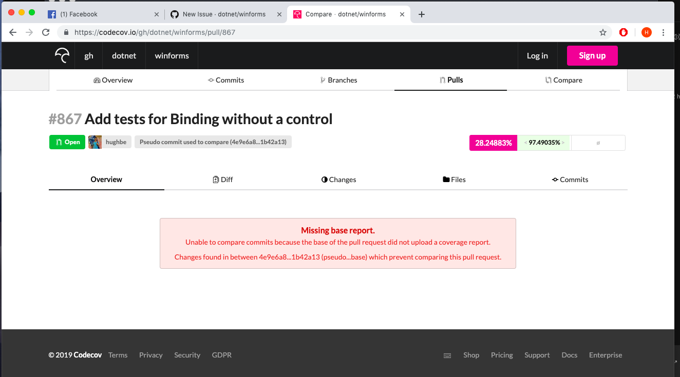 Can't compare coverlet coverage · Issue #877 · dotnet/winforms · GitHub