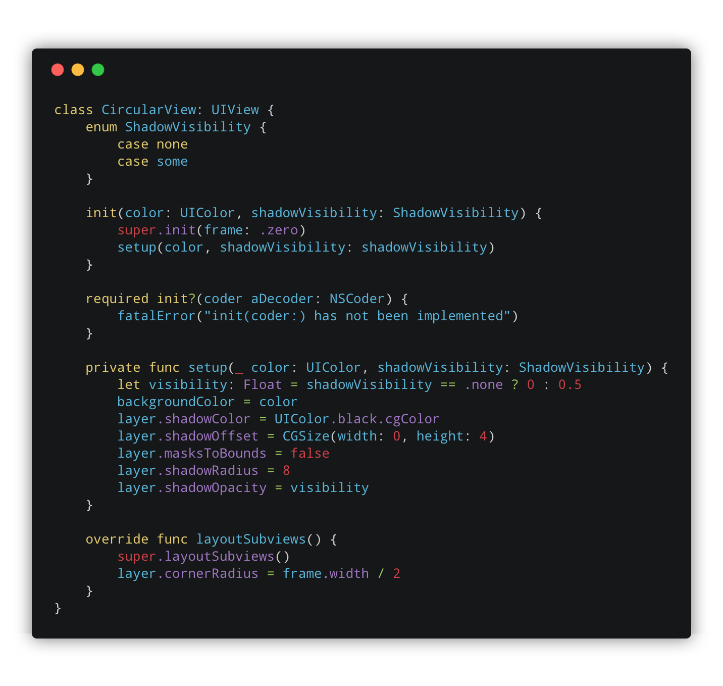 GitHub - HugoPrinsloo/Circular-view-with-shadow