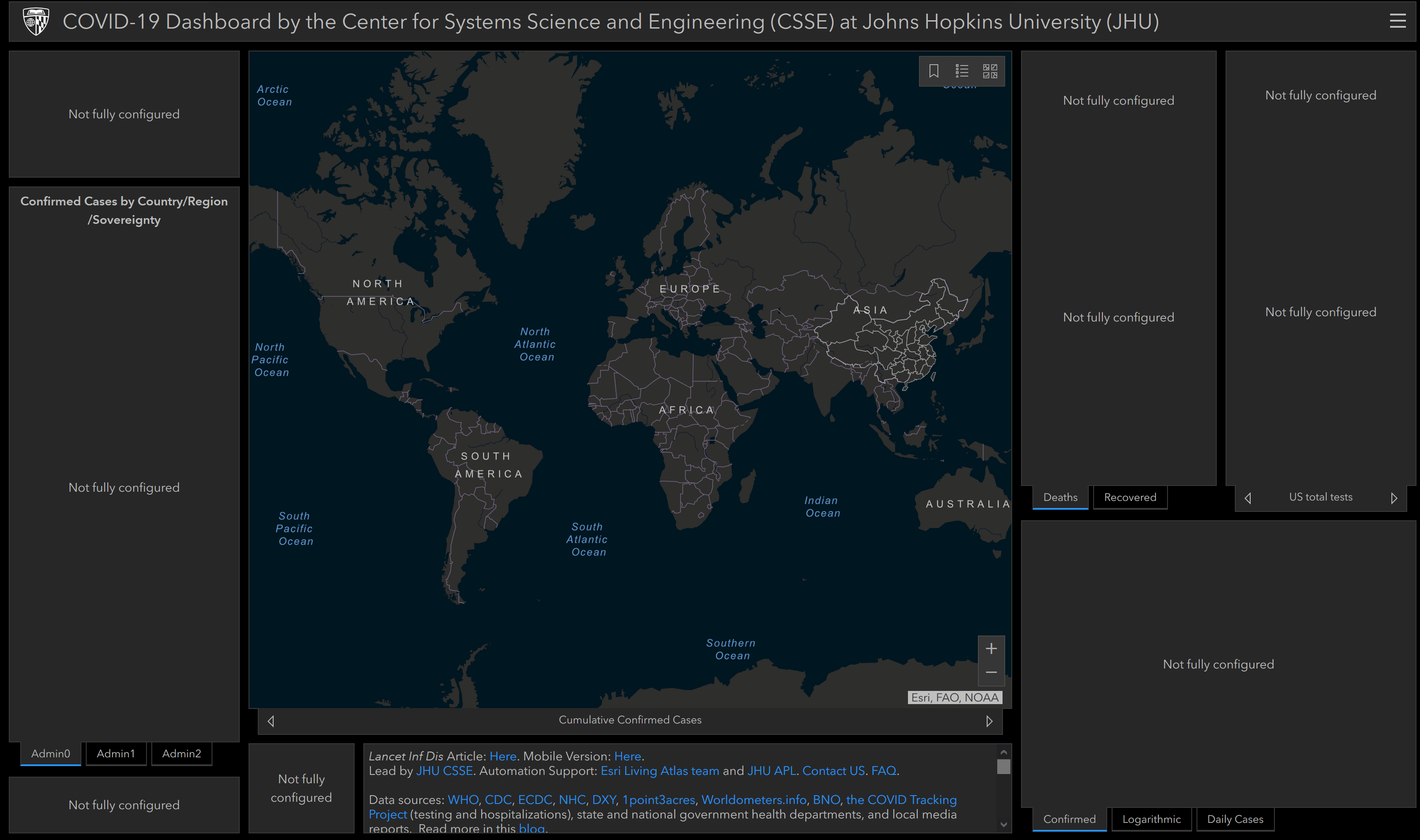Dashboard says "Not fully configured" · Issue 2449 · CSSEGISandData