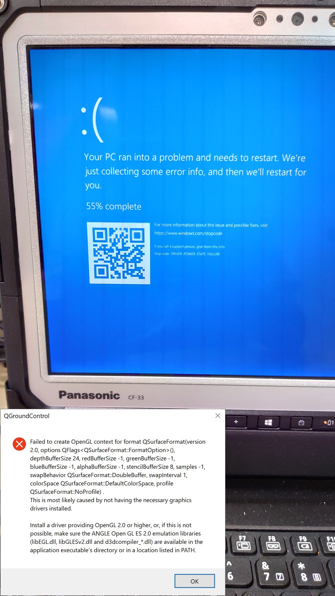 3.5.x Driver Power State Failure · Issue 8343 · mavlink/qgroundcontrol · GitHub