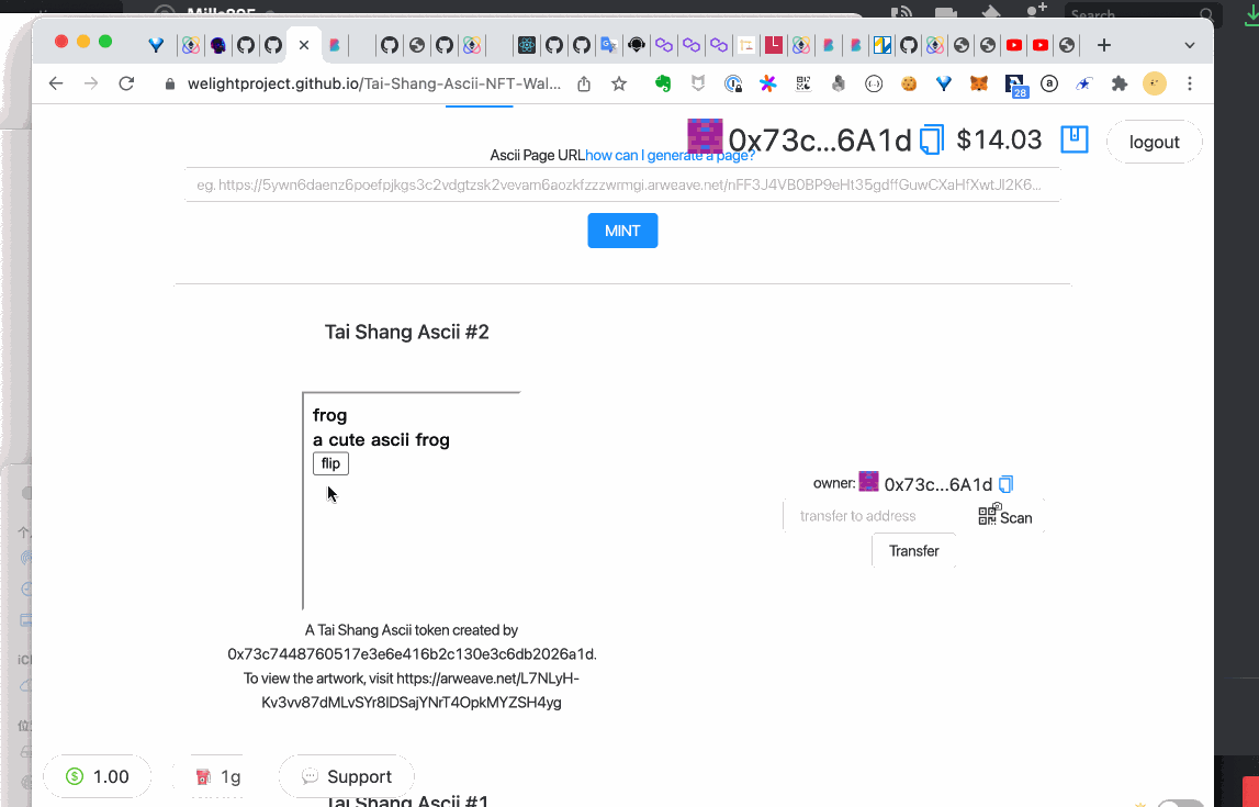 GitHub - NonceGeek/Tai-Shang-Ascii-NFT-Wallet: A wallet for Tai-Shang ...