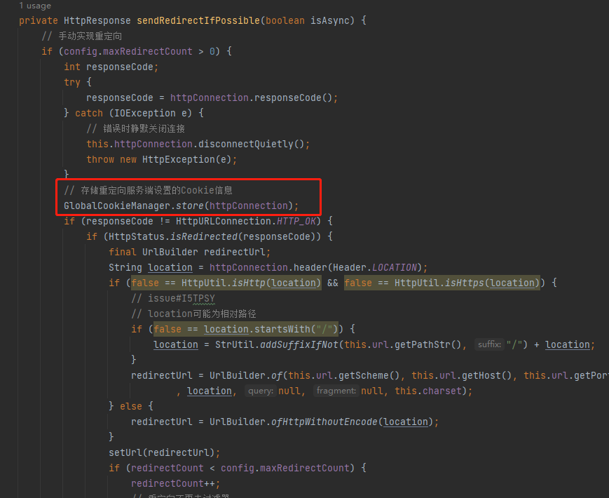 开启自动重定向之后，重定向过程中产生的cookie丢失 · Issue #2960 · chinabugotech/hutool · GitHub