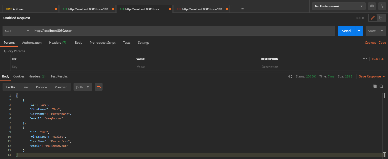 Postman Test 1