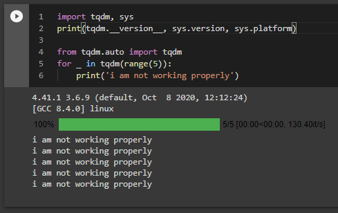 TQDM auto with black font on Google Colab dark mode · Issue #1116 ...