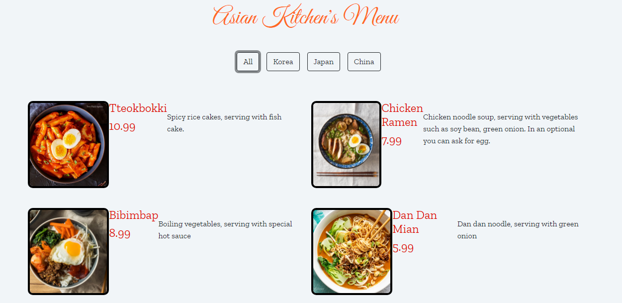 GitHub - tubaozyurt93/Asian-Kitchen: Javascript map,reduce kullanımı