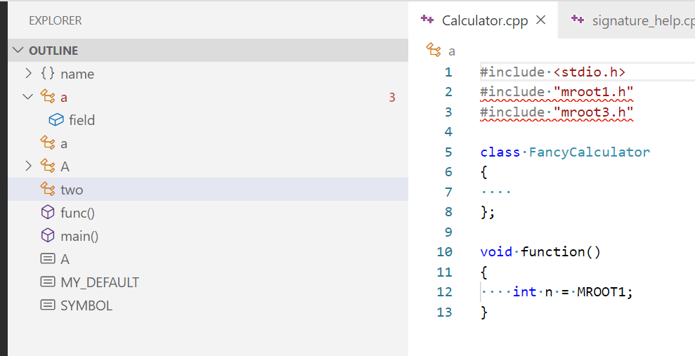 Strange Outline returned for files outside the workspace that are in ...