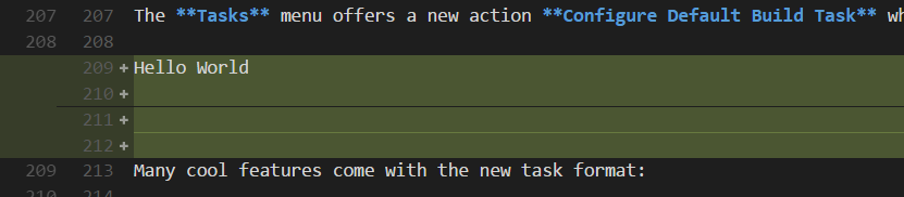 Odd green and black horizontal lines in diff editor · Issue #30885 ...