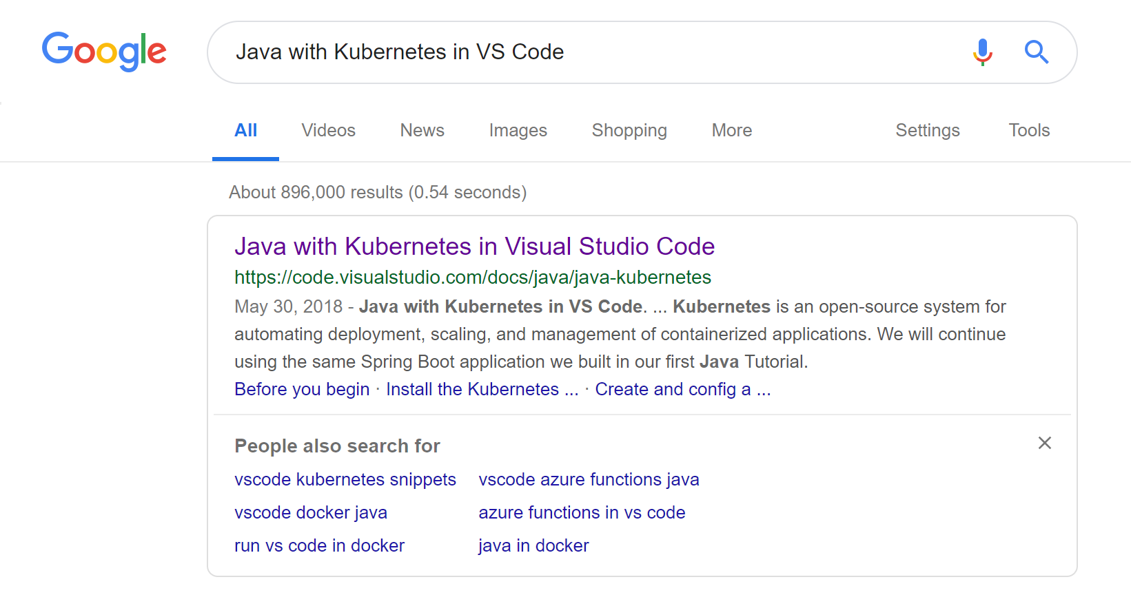 Java with Kubernetes in VS Code link doesnt work · Issue #2552 ...