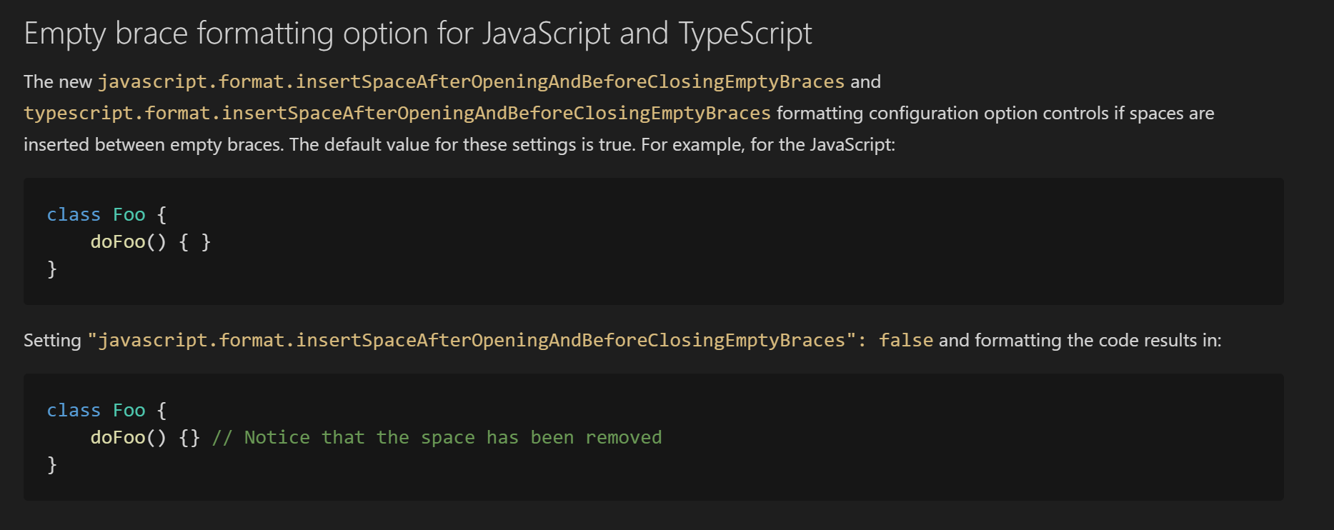 Empty brace formatting options · Issue #4112 · microsoft/vscode-docs ...