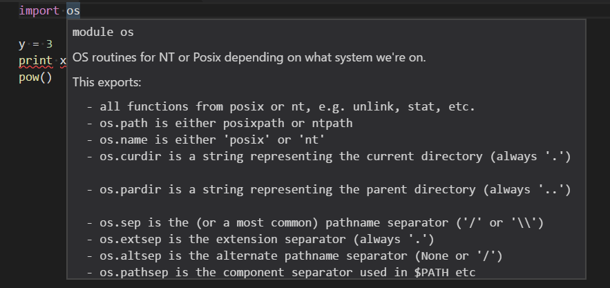 Implement information on modules · Issue #3849 · microsoft/PTVS · GitHub