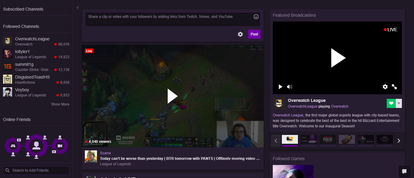 'Auto Expand Followed Channels List' doesn't show subscribed channels