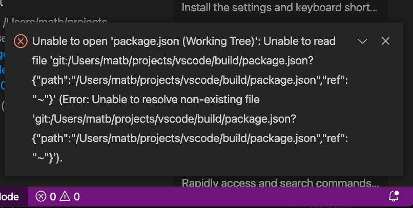 Confusing error message when dragging and dropping a git file · Issue ...