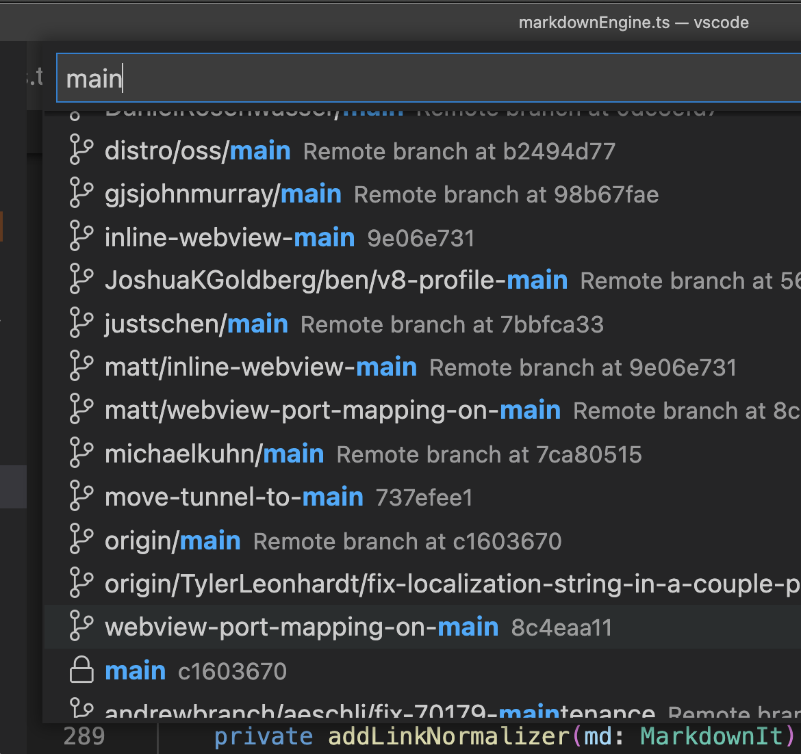 Poor sort order in filtered branch selector · Issue #153374 · microsoft ...