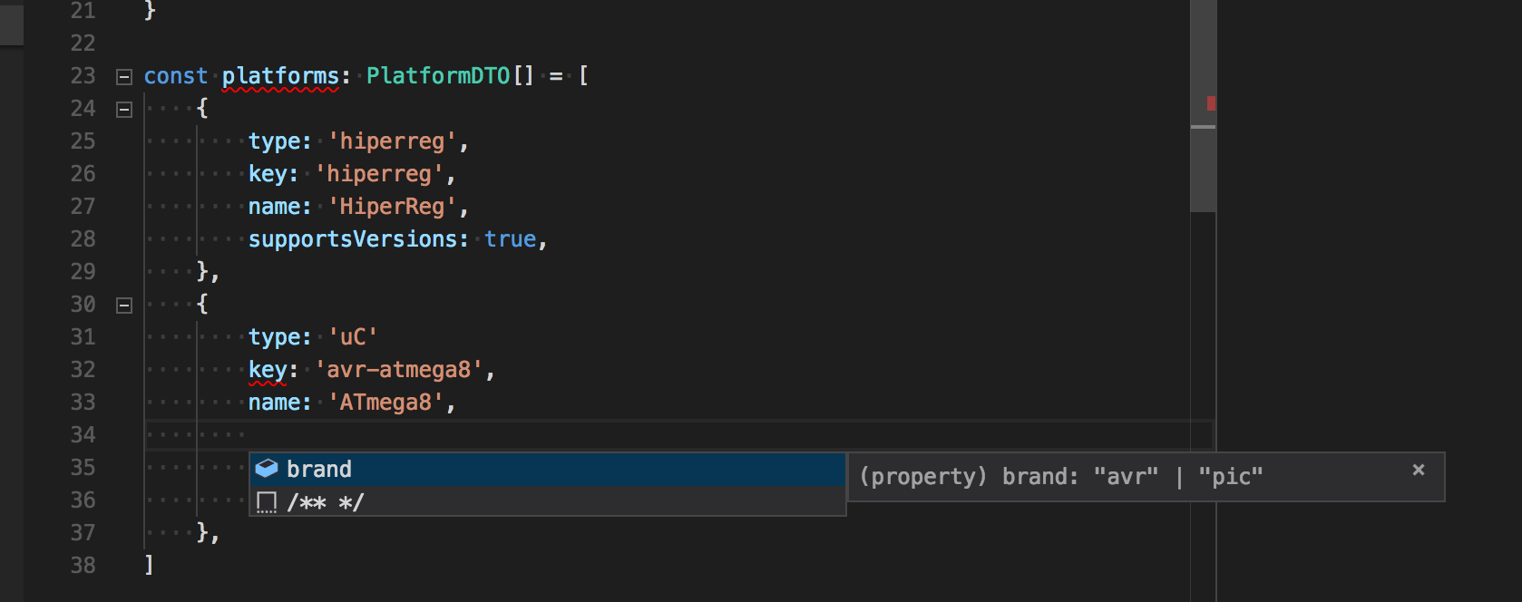 Autocomplete doesn't recognize complex type's fields · Issue #28804 ...